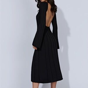 Meshki juniper flare sleeve knit dress